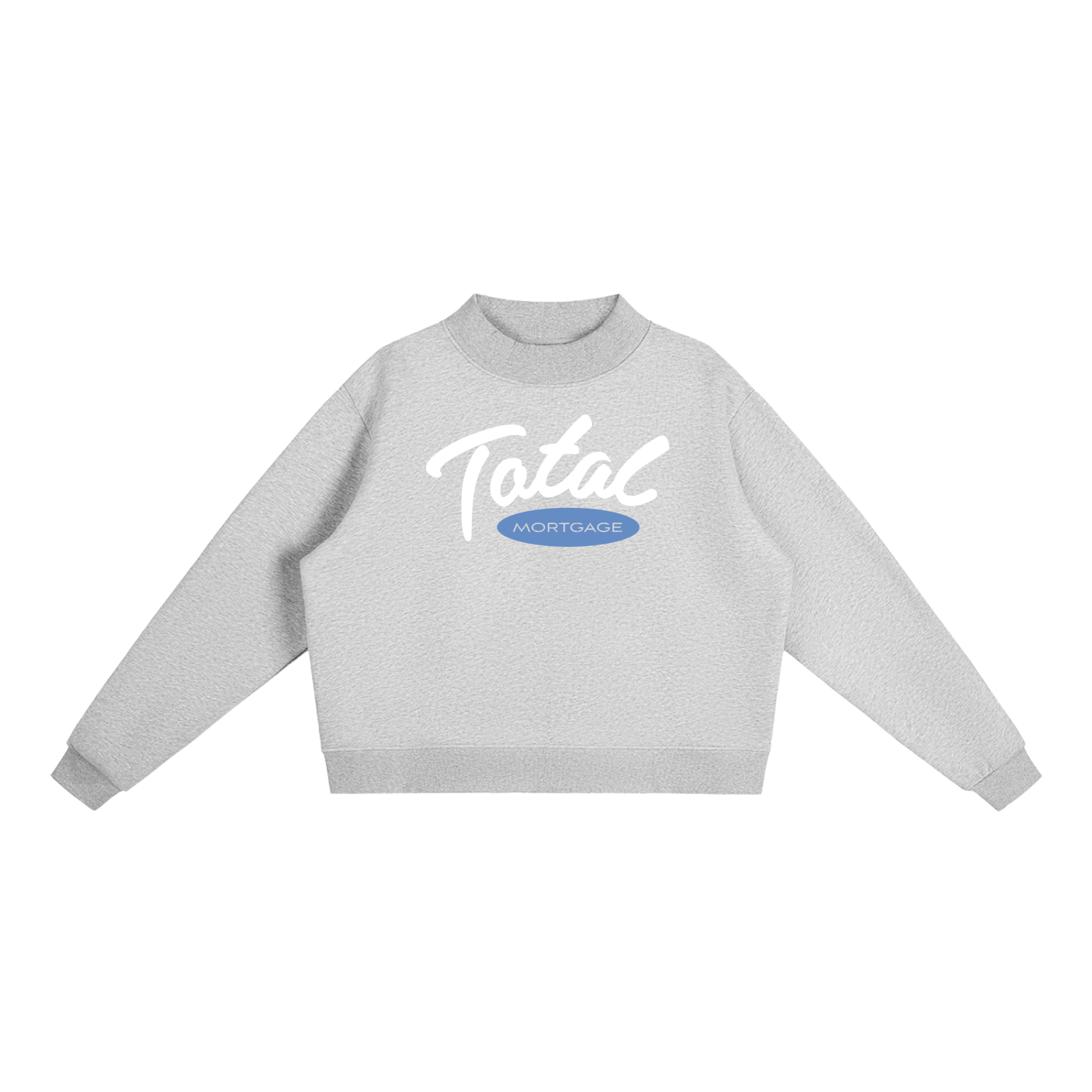 Fleece Mock-Neck Crew Sweatshirt